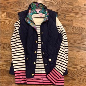 Lilly Pulitzer navy vest